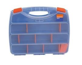 Kutija plastična sa 22 pregrade za sortiranje alata dimnzija 380x310x60 mm plava 3E